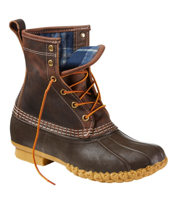 Women's Bean Boots, 8" Flannel-Lined Insulated