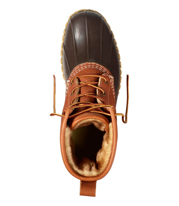 Men's Bean Boots, 8" Shearling-Lined Insulated