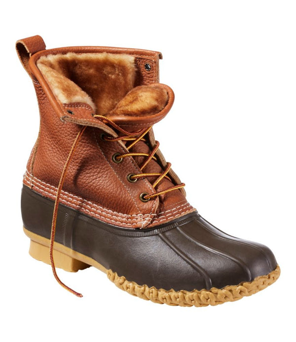 Men's Bean Boots, 8" Shearling-Lined Insulated