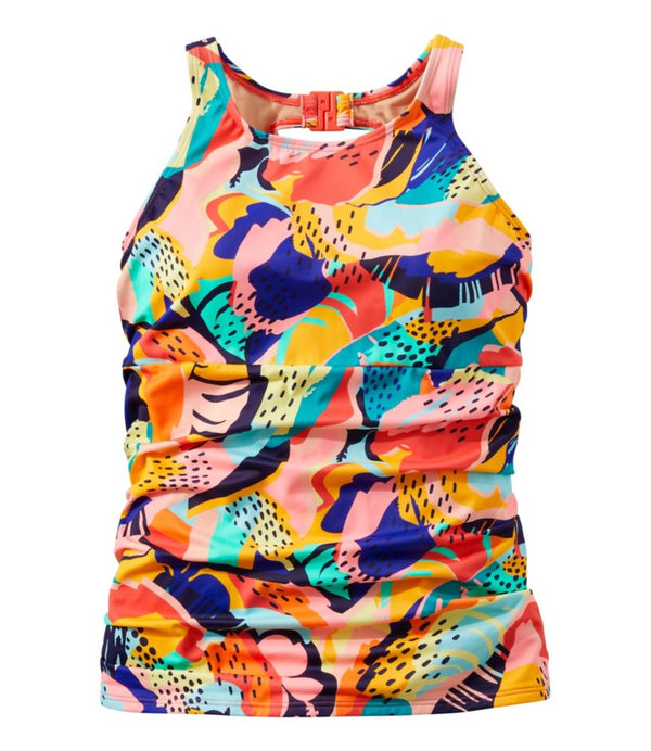 Women's BeanSport Swimwear, High-Neck Tankini Top Print