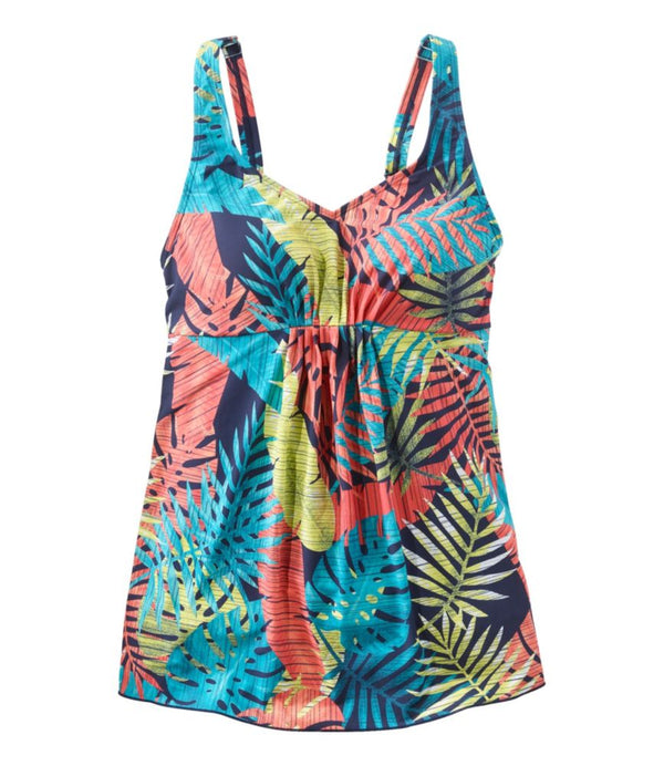 Women's Shaping Swimwear, Soft-Drape Tankini Top Print
