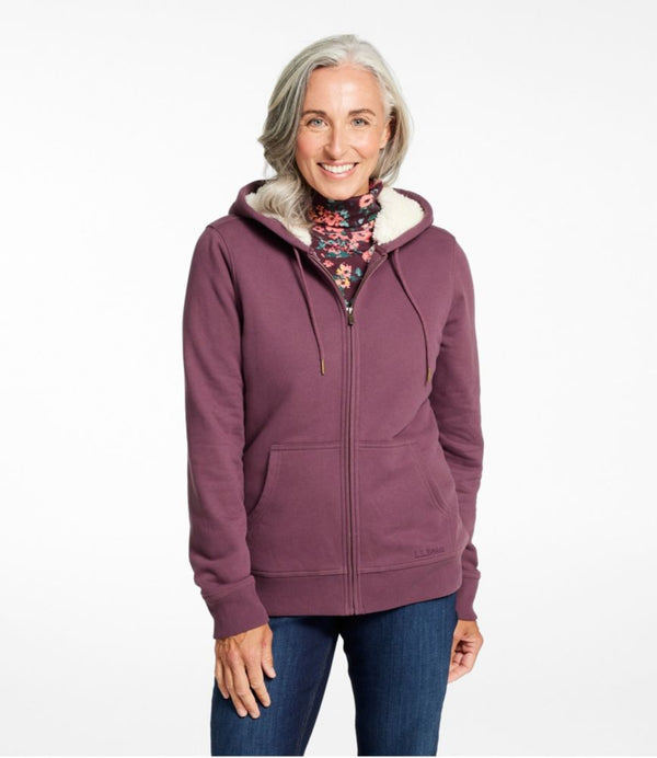 Women's L.L.Bean 1912 Sweatshirt, Sherpa-Lined Hoodie