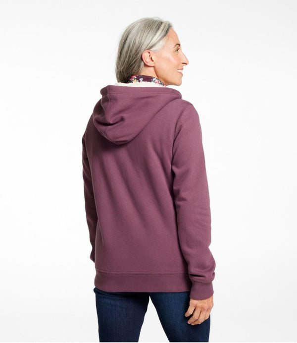 Women's L.L.Bean 1912 Sweatshirt, Sherpa-Lined Hoodie