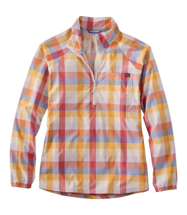 Women's Everyday SunSmart® Woven Shirt, Quarter-Zip Pullover Colorblock