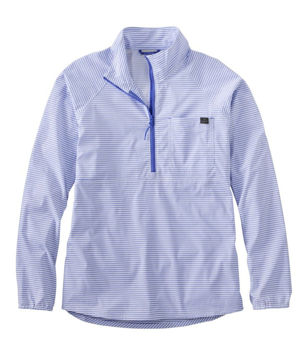 Women's Everyday SunSmart® Woven Shirt, Quarter-Zip Pullover Colorblock