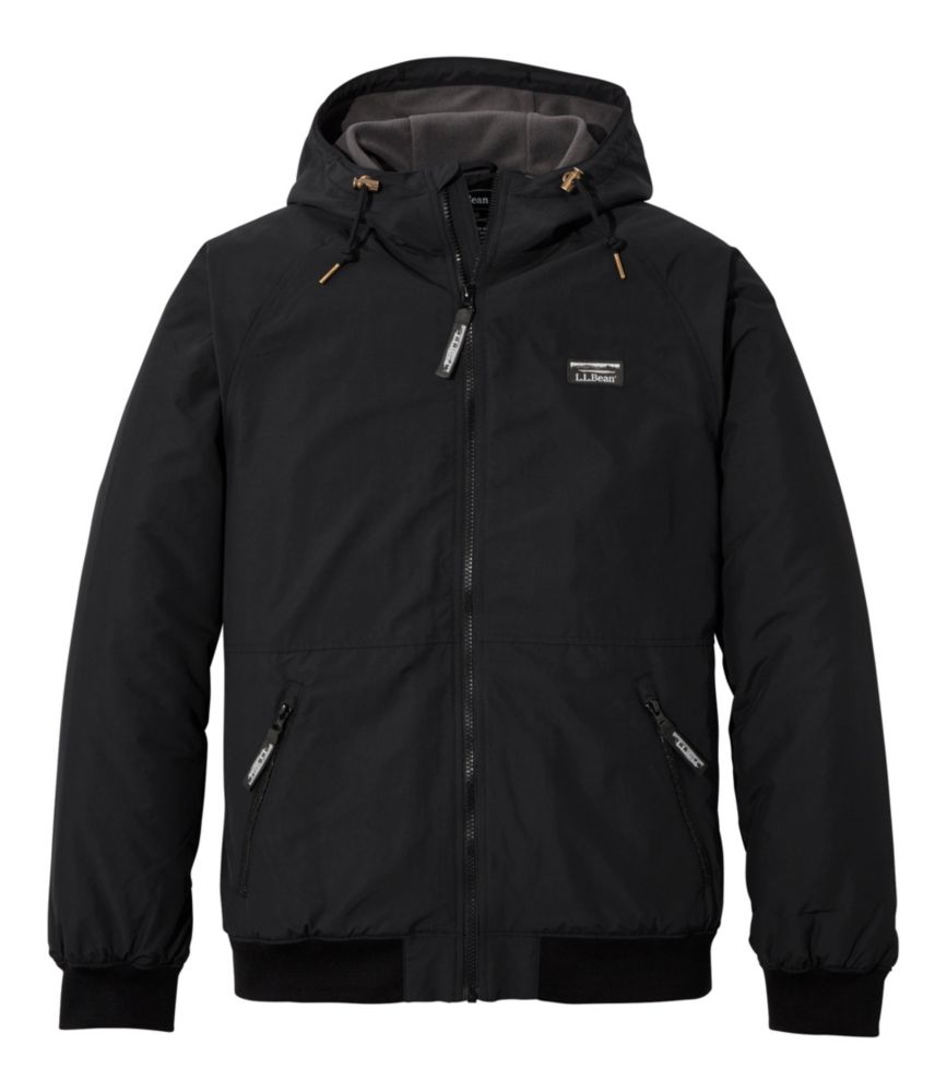 Men's Insulated 3-Season Bomber Hooded Jacket