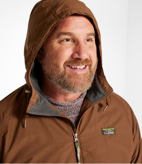 Men's Insulated 3-Season Bomber Hooded Jacket, Colorblock