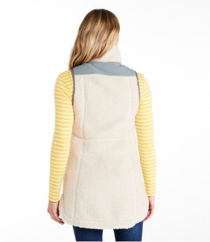 Women's Bean's Sherpa Fleece Long Vest