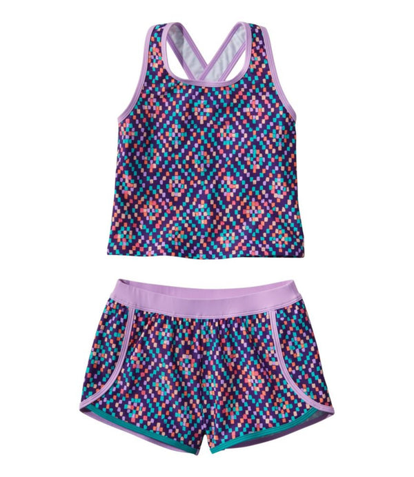 Girls' Watersports Swimwear, Tankini Short Set