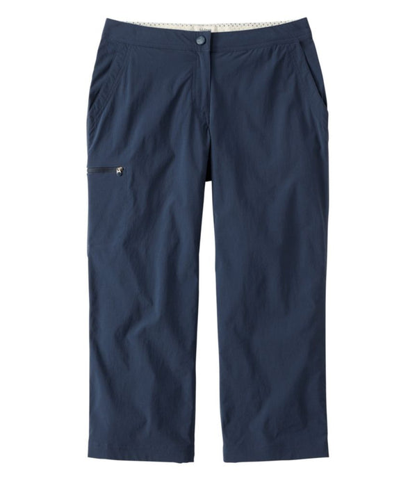 Women's Water-Repellent Comfort Trail Pants, Mid-Rise Straight-Leg Crop