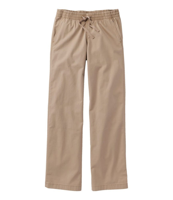 Lakewashed Pull-on Chinos, Mid-Rise Wide-Leg