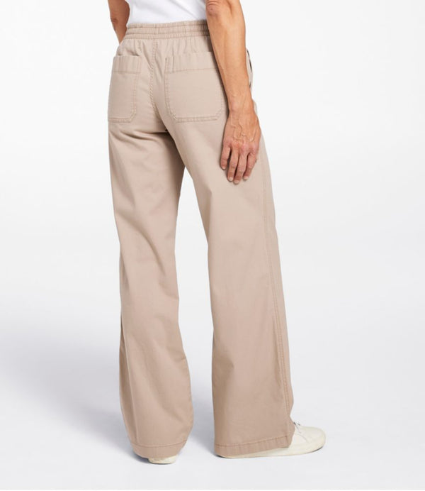 Lakewashed Pull-on Chinos, Mid-Rise Wide-Leg