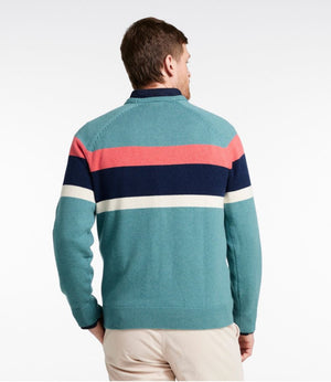 Men's Wicked Soft Cotton/Cashmere Sweater, Crewneck, Stripe