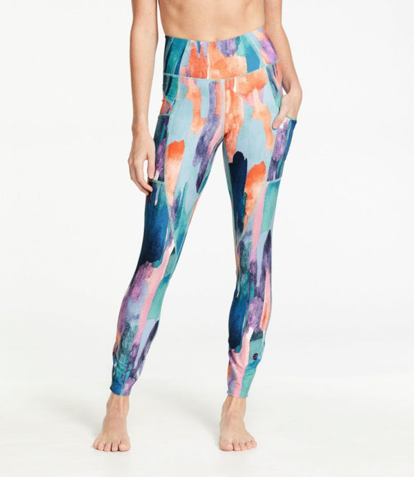 Women's L.L.Bean Everyday Performance 7/8 Pocket Tights, High-Rise Print