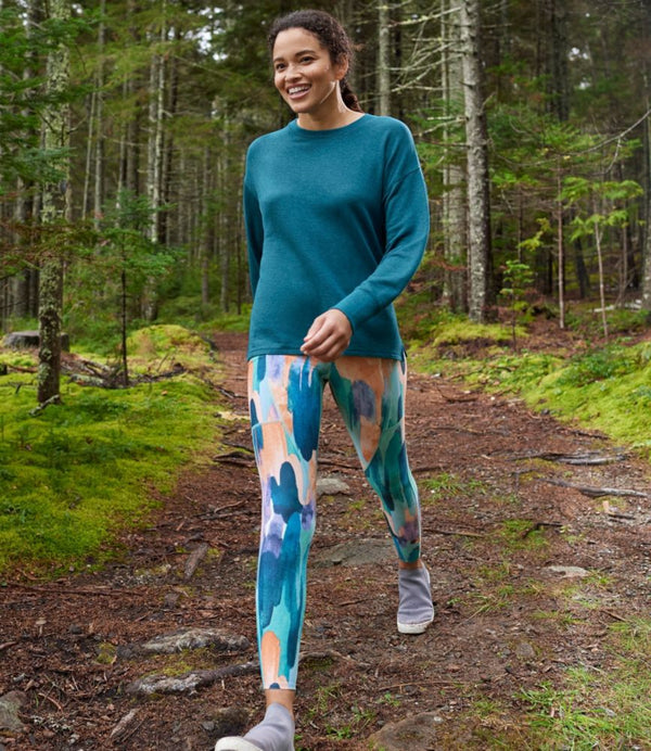 Women's L.L.Bean Everyday Performance 7/8 Pocket Tights, High-Rise Print