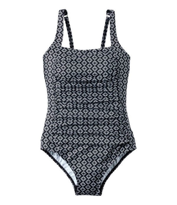 Women's BeanSport Swimwear, Squareneck Tanksuit Print