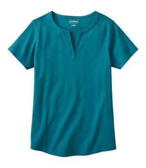Women's L.L.Bean Tee, Short-Sleeve Notch-Neck