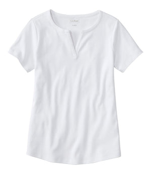Women's L.L.Bean Tee, Short-Sleeve Notch-Neck