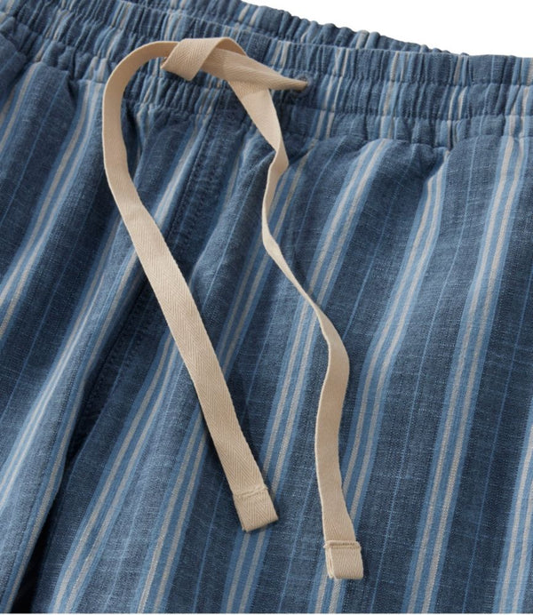 Women's Lakewashed Pull-On Chinos, Mid-Rise Tapered-Leg Chambray Ankle Pants