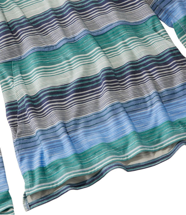 Women's Everyday SunSmart® Hooded Pullover, Long-Sleeve Stripe