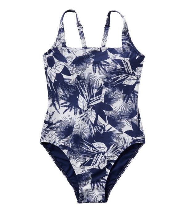Women's New Currents Swimwear, Squareneck Tanksuit Print