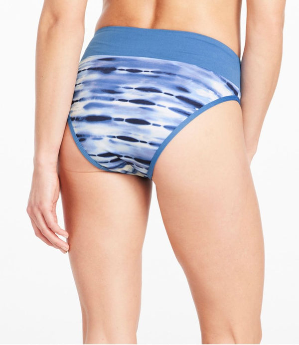 Women's New Currents Swimwear, Mid-Rise Brief Print