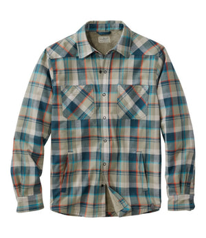 Men's Katahdin Performance Flannel Shirt-Jacket, Hi-Pile Fleece-Lined Plaid