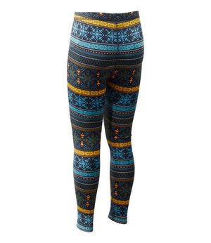 Kids' Wicked Warm Long Underwear, Expedition-Weight Print Pants