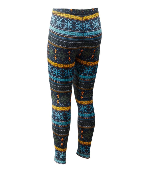 Kids' Wicked Warm Long Underwear, Expedition-Weight Print Pants