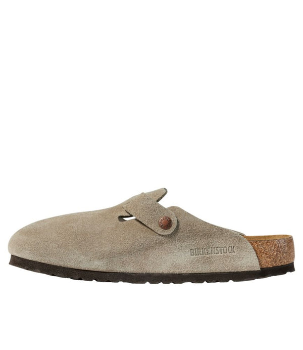 Men's Birkenstock Soft Footbed Boston Clogs, Suede