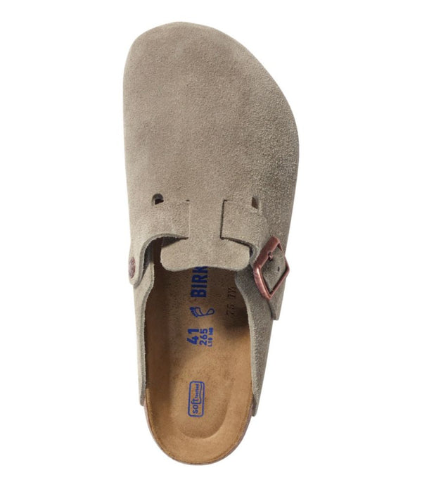 Men's Birkenstock Soft Footbed Boston Clogs, Suede