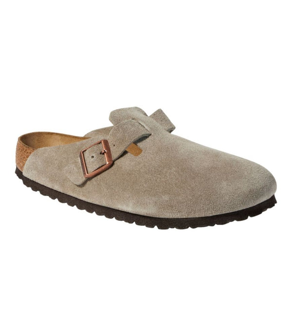 Men's Birkenstock Soft Footbed Boston Clogs, Suede