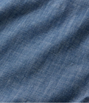 Men's Comfort Stretch® Chambray Shirt, Long-Sleeve, Slightly Fitted Untucked Fit