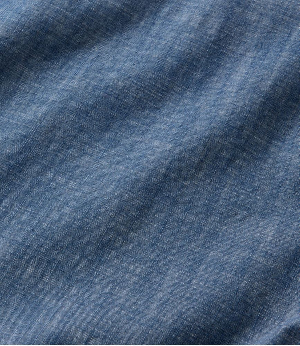 Men's Comfort Stretch® Chambray Shirt, Long-Sleeve, Slightly Fitted Untucked Fit