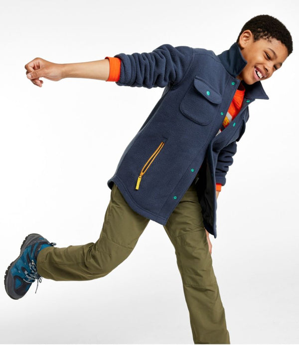 Kids' Cozy Fleece Shirt Jacket