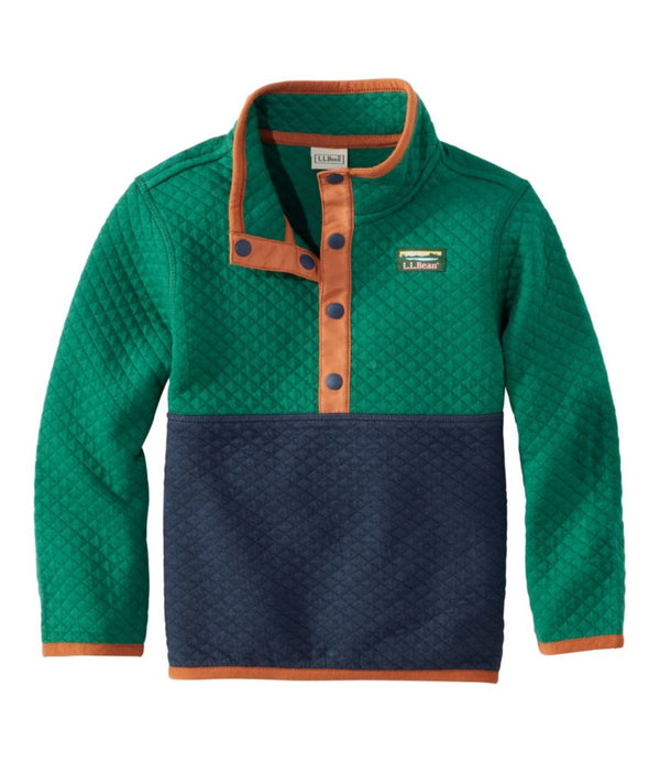 Infants' and Toddlers' Quilted Quarter-Snap Pullover, Colorblock