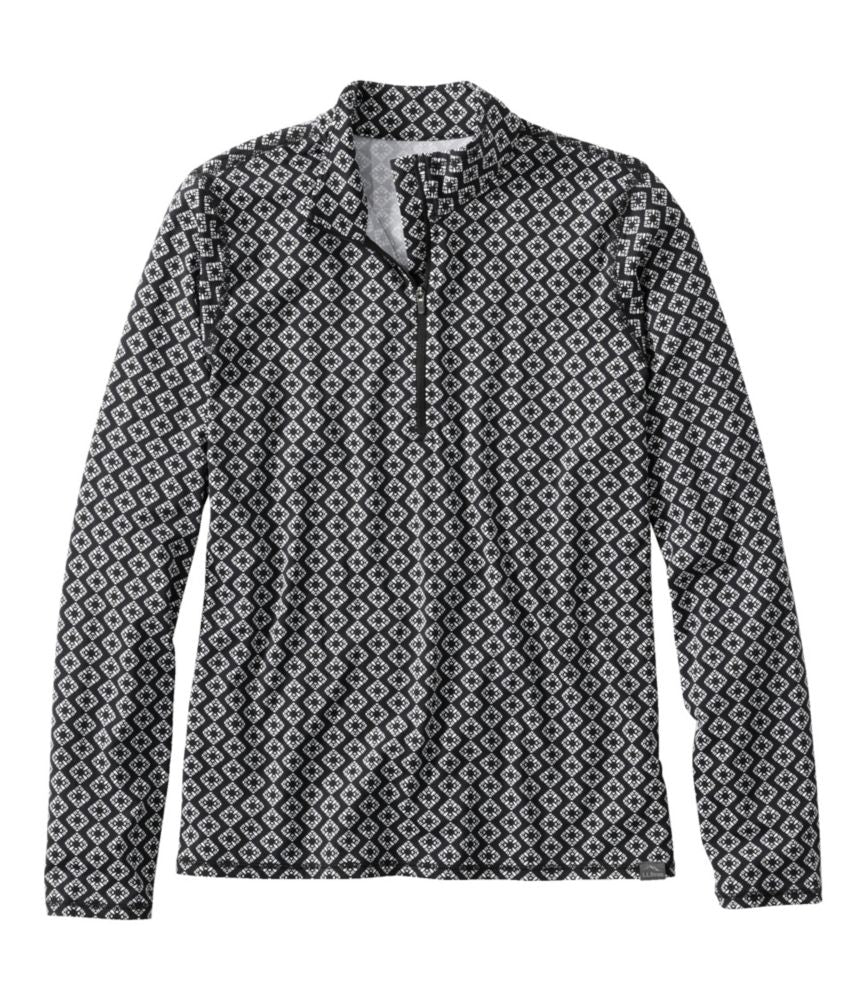Women's SunSmart® UPF 50+ Sun Shirt, Quarter-Zip Print