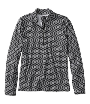 Women's SunSmart® UPF 50+ Sun Shirt, Quarter-Zip Print