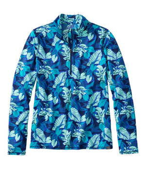 Women's SunSmart® UPF 50+ Sun Shirt, Quarter-Zip Print