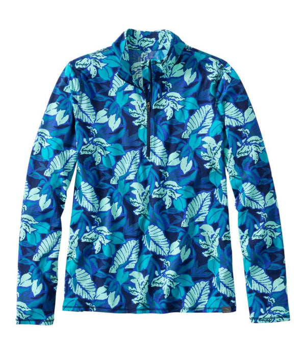 Women's SunSmart® UPF 50+ Sun Shirt, Quarter-Zip Print
