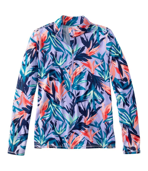 Women's SunSmart® UPF 50+ Sun Shirt, Quarter-Zip Print