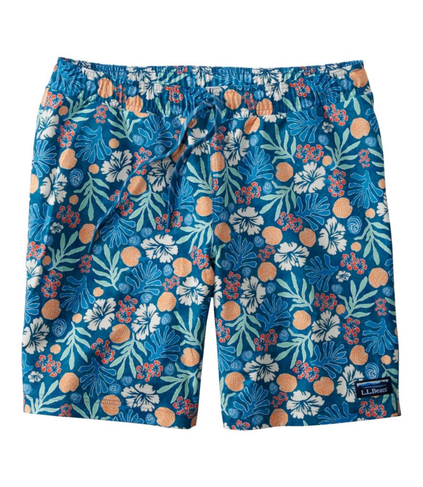 Men's Vacationland Stretch Swim Trunks, Print, 8"