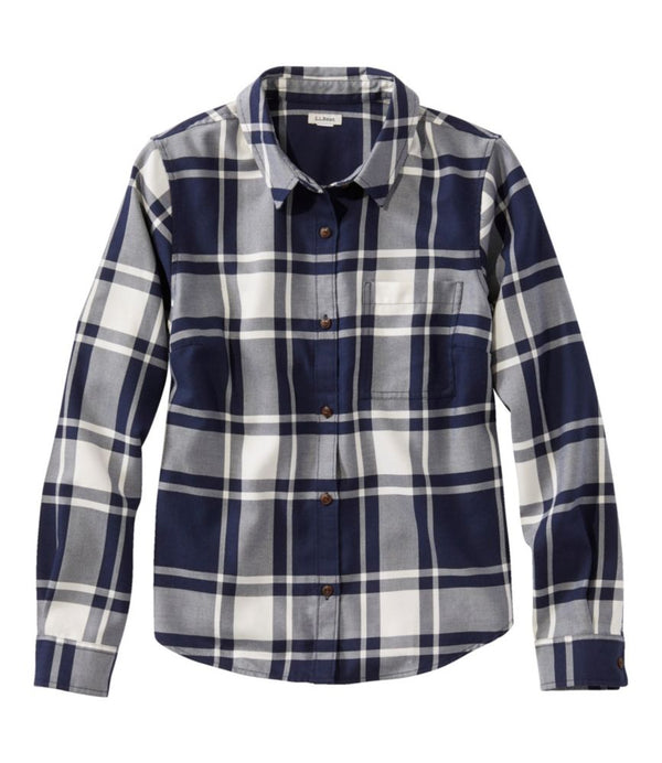Women's Feather-Soft Twill Shirt, Long-Sleeve