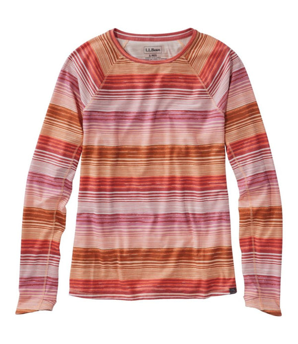 Women's Everyday SunSmart® Tee, Crewneck Long-Sleeve Stripe