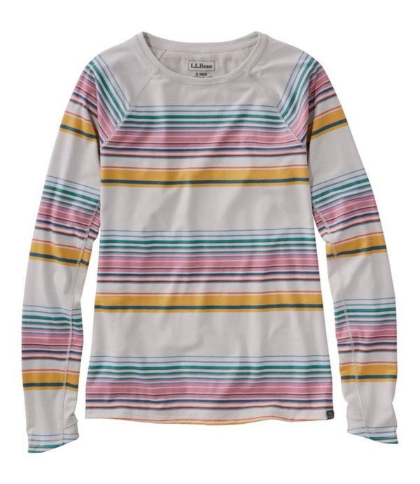 Women's Everyday SunSmart® Tee, Crewneck Long-Sleeve Stripe