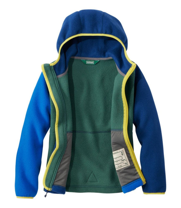 Kids' Mountain Classic Fleece, Hooded Colorblock
