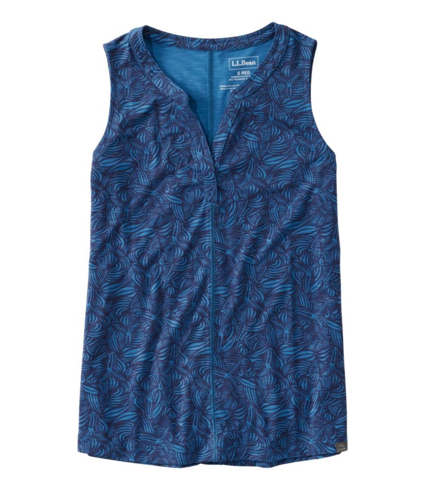 Women's Streamside Tank, Splitneck Print
