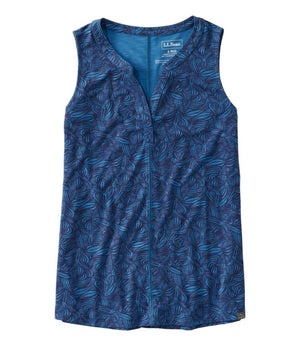 Women's Streamside Tank, Splitneck Print