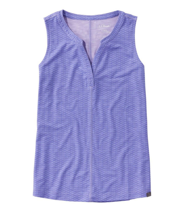 Women's Streamside Tank, Splitneck Print