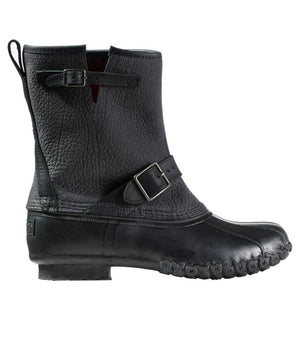 Men's Bean Boots, 10" Engineer Buckle Flannel-Lined